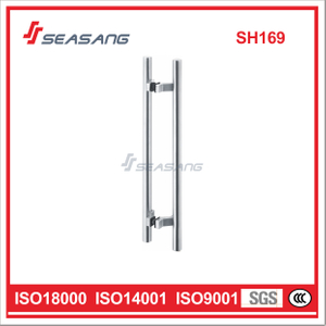 Manija de puerta de vidrio en forma de H de alta calidad manija de ducha de tubo de acero inoxidable SH169