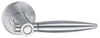 Manija de palanca de puerta de fundición sólida con inserción de acero inoxidable Sf021