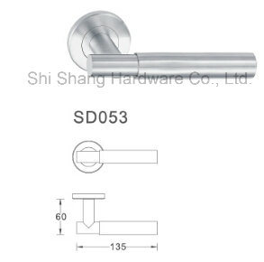 Accesorios de herrajes para muebles de puerta manija de puerta de madera interna hueca moderna de acero inoxidable SD053